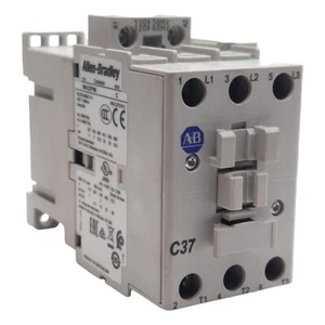 Allen Bradley 100-C37D00 Contactor, 3-Pole, 37A 600VAC, 110-120VAC Coil - Picture 1 of 6