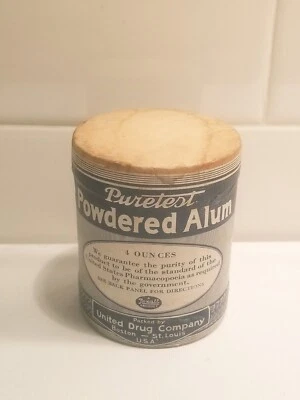 VINTAGE SEALED FULL PURETEST POWDERED ALUM PAPER CAN - Image 1 of 4
