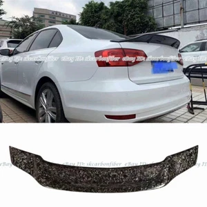 Forged Carbon Fiber Rear Trunk Lip Spoiler Wing Bodykit For VW Jetta 2015-2018 - Picture 1 of 10