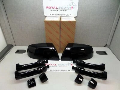 Toyota Tundra Crewmax 218 Black Mirror Cover Door Handle Kit Genuine OE OEM - Image 1 of 3