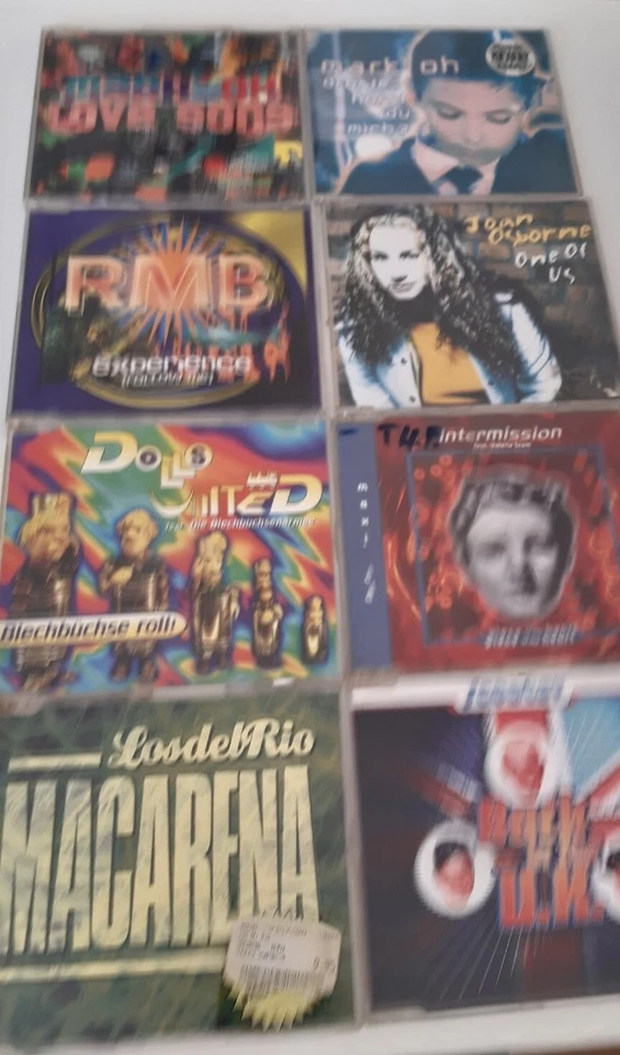 8 Single Cd's Mark oh ,Scooter, RMB, Dolly United, Los del Rio, intermission,  - Bild 1 von 1