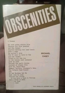 Obscenities Hardcover Michael Casey - Imagen 1 de 4