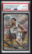 2022-23 Bowman University Best Speckle Refractor Victor Wembanyama #51 PSA 8