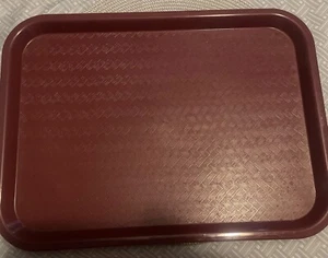 Carlisle Plastic USA Cafeteria Lunch Trays #NCT 1216 Set of 2 RED - Picture 1 of 12