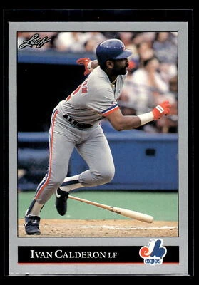 1992 Leaf Baseball #283 Ivan Calderon Montreal Expos Pack Fresh Mint+ - Image 1 of 2