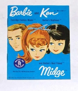 VINTAGE MATTEL BARBIE und KEN MIDGE PUPPE MINI MODE BOOKLET KATALOG, 1962! - Bild 1 von 1