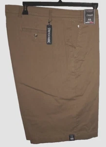 Roundtree Yorke Casual Shorts TALL 46 W Classic Fit Flat Front 11" Chino NWT - Picture 1 of 3