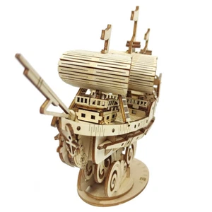 3D jigsaw puzzle toys Wooden diy TG3O5 Pirate ship Birthday present for kids - Picture 1 of 6