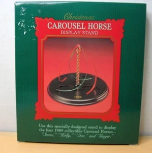 1989 Punze Weihnachtskarussell Pferde Zieraufsteller. - Bild 1 von 12