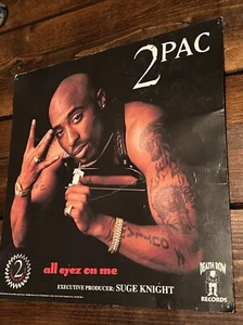 RARE Album Flat Vintage Promo Display 2pac Tupac “All Eyez On Me” 1996 - Picture 1 of 8