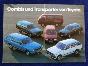 Toyota HiAce Starlet Corolla Carina Cressida Crown Combi Prospekt 12.1980 - Picture 1 of 3