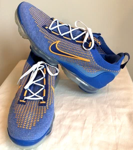 Nike Air Vapormax Flyknit Men’s FD0712 400 Knicks Blue / Orange Size 13 - Picture 1 of 10