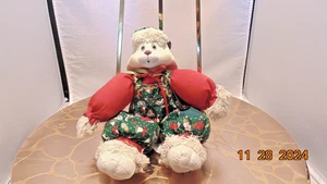 House of Lloyd Rabbit Bunny Hip and Hop Shelf Sitter Christmas Decor - Picture 1 of 4