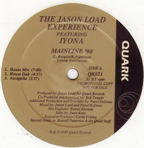 Jason Load Featuring Iyona - Mainline '90 (12" Single, Promo) - Imagen 1 de 1