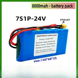 7s1p 24V 8Ah Liion Battery Pack with Built-in BMS for Electric Bicycles Scooters - Picture 1 of 6