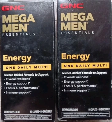 2 GNC MEGA MEN ENERGY ONE SUPLEMENTO DIÁRIO MULTI SUPORTE IMUNOLÓGICO 60 X2 120 CÁPSULAS - Imagem 1 de 4