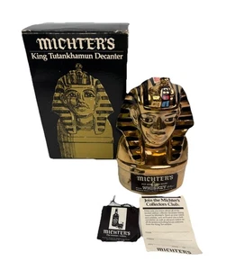 Vintage 1978 KING Tutankhamun Pharaoh Michter’s Whiskey Decanter EMPTY - Picture 1 of 12