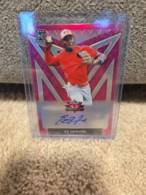 2020 Leaf Valiant Ed Howard Rookie Autograph Auto Pink #1/15 VV13 - Image 1 of 3