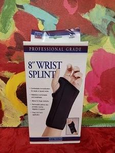 FLA PRO LITE Professional Grade 8" Wrist Splint XL Right Black New In Box - Picture 1 of 3