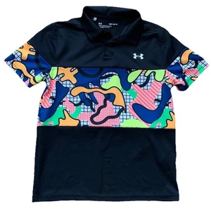 Camisa Polo Under Armour Performance Cool Abstracta Niño Talla Juvenil Mediana - Imagen 1 de 6