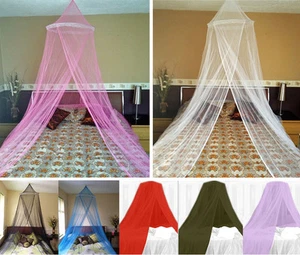 Single Entry Mosquito Net Canopy Bites Protect For Single Double King Size Bed - Imagen 1 de 9