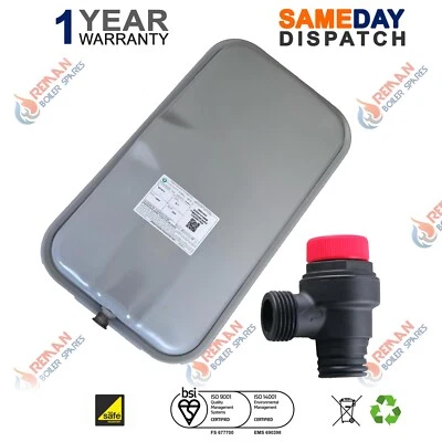 Ideal Logic + System 15 18 24 30 Expansion Vessel (8L) 177540 & (PRV) 177540 175 - Image 1 of 3