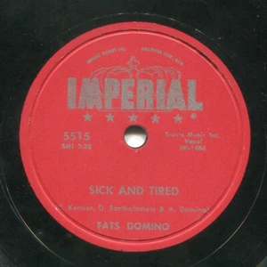FATS DOMINO (Sick And Tired / No, No) R&B/SOUL 78 RPM RECORD - Picture 1 of 2