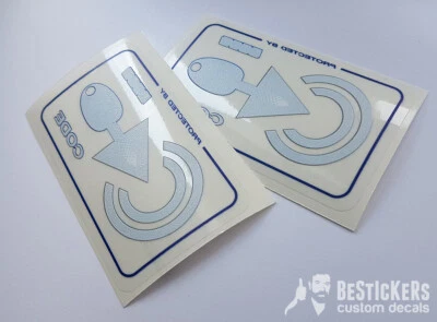 2 STICKERS PROTECTED BY KEY CODE Fiat Cinquecento 1992/8 restoration TOP sporting - Image 1 of 2