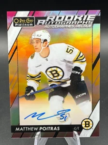 2023-24 O-Pee-Chee Platinum MATTHEW POITRAS Rookie Auto Sunset #R-PO - Picture 1 of 3