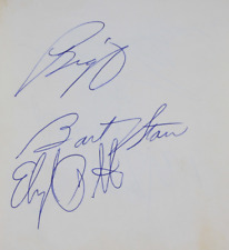 Autographs of 3 Wisconsin Legends - Oscar Roberston, Bart Starr & Elijah Pitts !