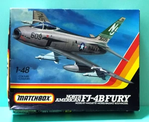 MATCHBOX 1:48 KIT AEREO NORTH AMERICAN FJ-4B FURY  lunghezza  23,5 cm ART PK-652 - Foto 1 di 3