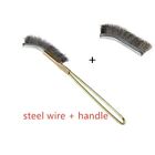 Brass And Steel Wire Brush Set Ideal For Rust Removal And Light Scrubbing