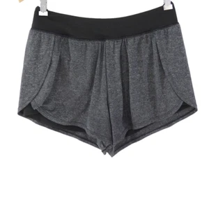Victorias Secret Shorts VSX Sport Grey Marl Lined Stretch Running Gym Size M - Picture 1 of 10
