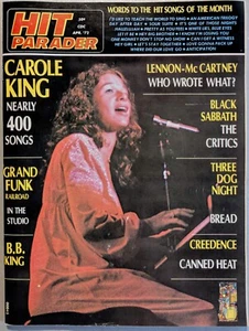 Hit Parader Magazine April 1972 Carole King, Grand Funk, Lennon, The Who, Bread - Picture 1 of 19