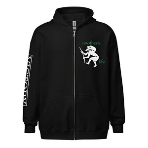 Sudadera con capucha SNAPCASE Another's Life v2 con estampado frontal/trasero/manga peso pesado con cremallera - Imagen 1 de 13