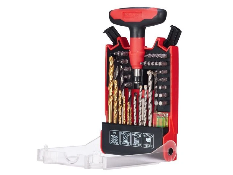 Bit Bohrerset 50-teilig Holzbohrer HSS Bohrer Steinbohrer 30x Bits Bithalter  - Bild 1 von 1