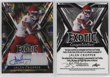 2023 Leaf Exotic Peacock Crystal /8 Jalen Cropper #BA-JC2 Auto