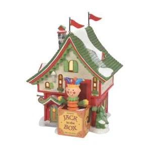 Dept 56 JACQUES' JACK IN THE BOX SHOP North Pole Village 6011411 NEW IN BOX - Picture 1 of 2