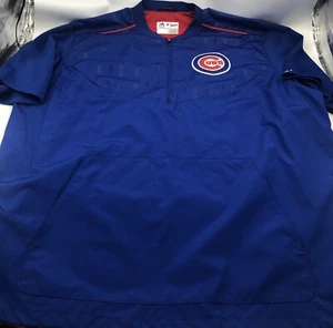 Chicago Cubs Men’s Majestic Cool Base 1/2 Batting Practice Pullover Size 2XL - Picture 1 of 5