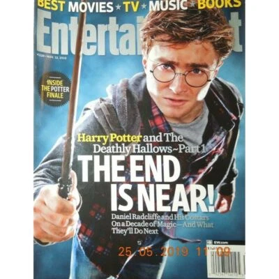 HARRY POTTER entertainment weekly DEATHLY HALLOWS PT 1 end is near POTTER FINAL Foto 1 de 4