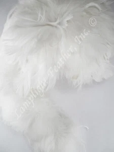 Hawaiian Feather Lei Coquilles White Strung per ounce - Picture 1 of 2