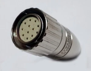Connecteur M23 Phoenix 12 contacts femelles a souder pour cable Ø10mm maxi - Imagen 1 de 6