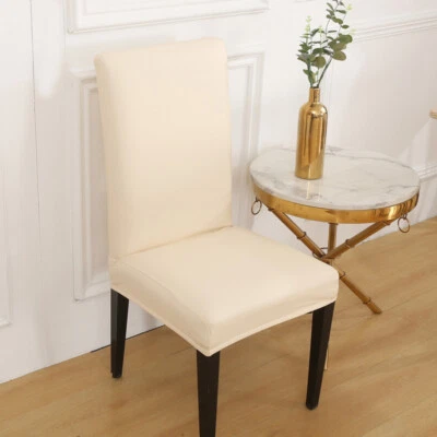 Capas de cadeira de jantar de couro ecológico impermeáveis para sala de jantar cozinha - Imagem 1 de 4