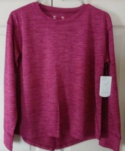 Xersion Girls Quick-Dri Active Top/Wine Melange Color/NWT/Size XL/RTLS $26 - Picture 1 of 8