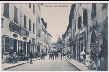 GROSSETO NEGOZIO EDITORE CARTOLINE E BAR CAFFE' ANIMATA 1927 SUPER !