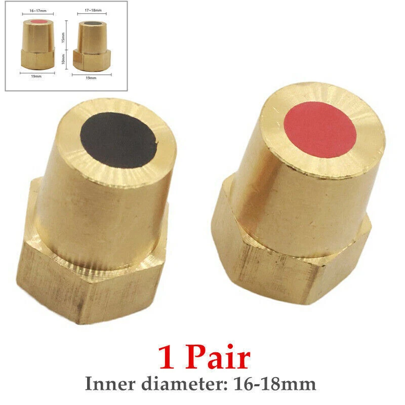 2x Nuevo 16-18mm Batería Coche Terminal Conector Abrazadera Clip Negativo Positivo Set Foto 1 de 4