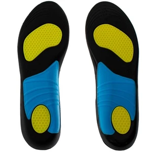 Quality Shock Absorbing Gel Insoles Trainer Boot Shoe Arch Support Heel Cushion - Picture 1 of 9