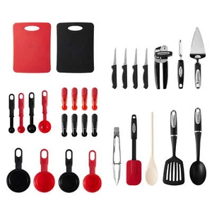 Farberware Professional 30-teiliges schwarz und rot Küchenwerkzeug Gadget Starterset - Bild 1 von 13