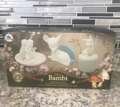 Juego de accesorios de escritorio Disney Bambi 75 aniversario edición limitada D23 Expo nuevo con etiquetas Foto 1 de 4