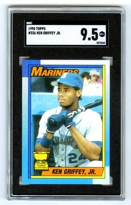 KEN GRIFFEY JR (POP 85) 1990 TOPPS ALL-STAR ДЕБЮТАНТ SGC-9,5 КАК НОВЫЙ + ОЦЕНЕННАЯ КАРТА #336 - Изображение 1 из 2